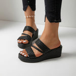 Sorrel | The Woven Wedge Mule