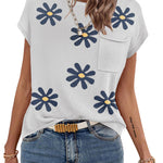Zeagoo Sleeveless Cape Sleeve Knit Ribbed Tank Tops