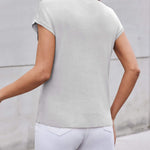 Zeagoo Sleeveless Cape Sleeve Knit Ribbed Tank Tops