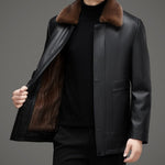 Warm Leather Coat