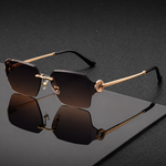 Blackline Rimless Square Sunglasses