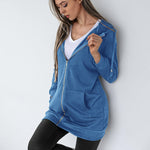 Fleece Hoodies Tunic Long Hoodie Jacket - Zeagoo (Us Only)