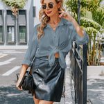 Zeagoo Women's Button Down Shirt Long Sleeve Chiffon Blouse