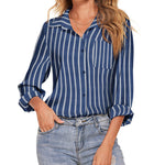 Zeagoo Women's Button Down Shirt Long Sleeve Chiffon Blouse