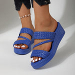 Bramley | The Woven Crossover Wedge Mule