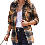 Long/Roll Up Sleeve Cotton Plaid Shirts - Zeagoo (Us Only)