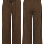 Zeagoo Drawstring Long Pants with Pockets