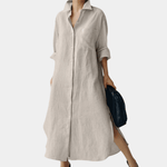 Oversized Linen Shirt Dress  | Lightweight & Breathable