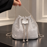 Celestine Crystal Drawstring Bag