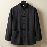 Domenico Linen-Blend Mandarin Jacket