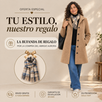 Aurora | Classic Wool Coat with Matching Scarf Gift