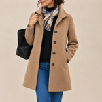 Aurora | Classic Wool Coat with Matching Scarf Gift