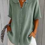 Winifred | The Scalloped Collar Airy Blouse