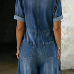 Wren | The V-Neck Denim Jumpsuit