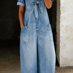 Wren | The V-Neck Denim Jumpsuit