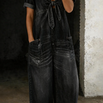 Wren | The V-Neck Denim Jumpsuit