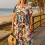 Masie | Breezy Floral Maxi Dress – Where Comfort Meets Confidence (S-5XL)