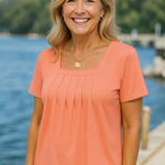 Colleen | Pleated Comfort Top - Everyday confidence