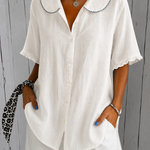 Winifred | The Scalloped Collar Airy Blouse