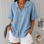 Winifred | The Scalloped Collar Airy Blouse