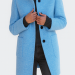 Marlow Grace | High Collar Wool Blend Jacket