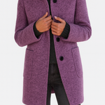Marlow Grace | High Collar Wool Blend Jacket