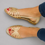 Éléonore™ | Golden Summer Light Sandals