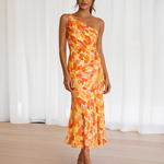 VIOLET | FLORAL SATIN GOWN