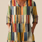 Avery | Loose Blouse with Vibrant Design