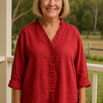 Maribel | Soft Ruffle Blouse -  for Real Comfort
