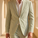 Roberto Cotton Seersucker Suit Set