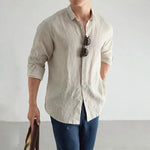 Classic Casual Shirt | Men's Casual Button Down with 100% Linen Cotton | Comfortable Fit for Everyday Wear
