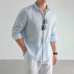 Classic Casual Shirt | Men's Casual Button Down with 100% Linen Cotton | Comfortable Fit for Everyday Wear