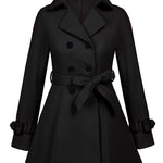 Zeagoo Double-Breasted Thick Wool Coat Jacket