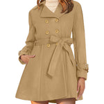 Zeagoo Double-Breasted Thick Wool Coat Jacket