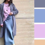 Satin Zipper Elegant Work Skirts - Zeagoo (US Only)