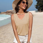 Zeagoo V Neck Cami Tank Tops