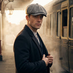 Virgilio Textured Woven Newsboy Cap