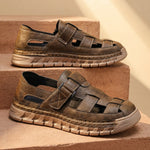 Ciro Leather Closed-Toe Sandals