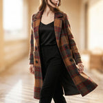 Valentina Cashmere Check Coat
