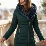 Caterina Hooded Quilted Coat
