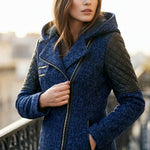 Valeria Asymmetric Hooded Coat