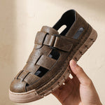 Ciro Leather Closed-Toe Sandals