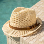Walter Open-Weave Fedora Hat
