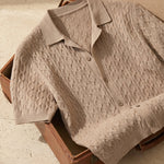 Bruno Cable Knit Polo Shirt