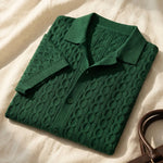 Bruno Cable Knit Polo Shirt