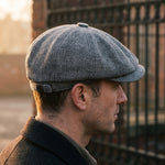 Virgilio Textured Woven Newsboy Cap