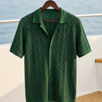 Bruno Cable Knit Polo Shirt