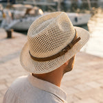 Walter Open-Weave Fedora Hat