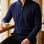 Angelo Cashmere Zip Cardigan